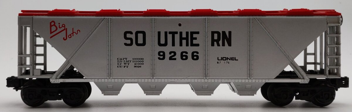 Lionel 6-9266 O Gauge Southern "Big John" Covered Hopper EX