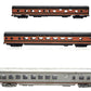 Con-Cor N Scale Assorted Passenger Cars [3] EX/Box