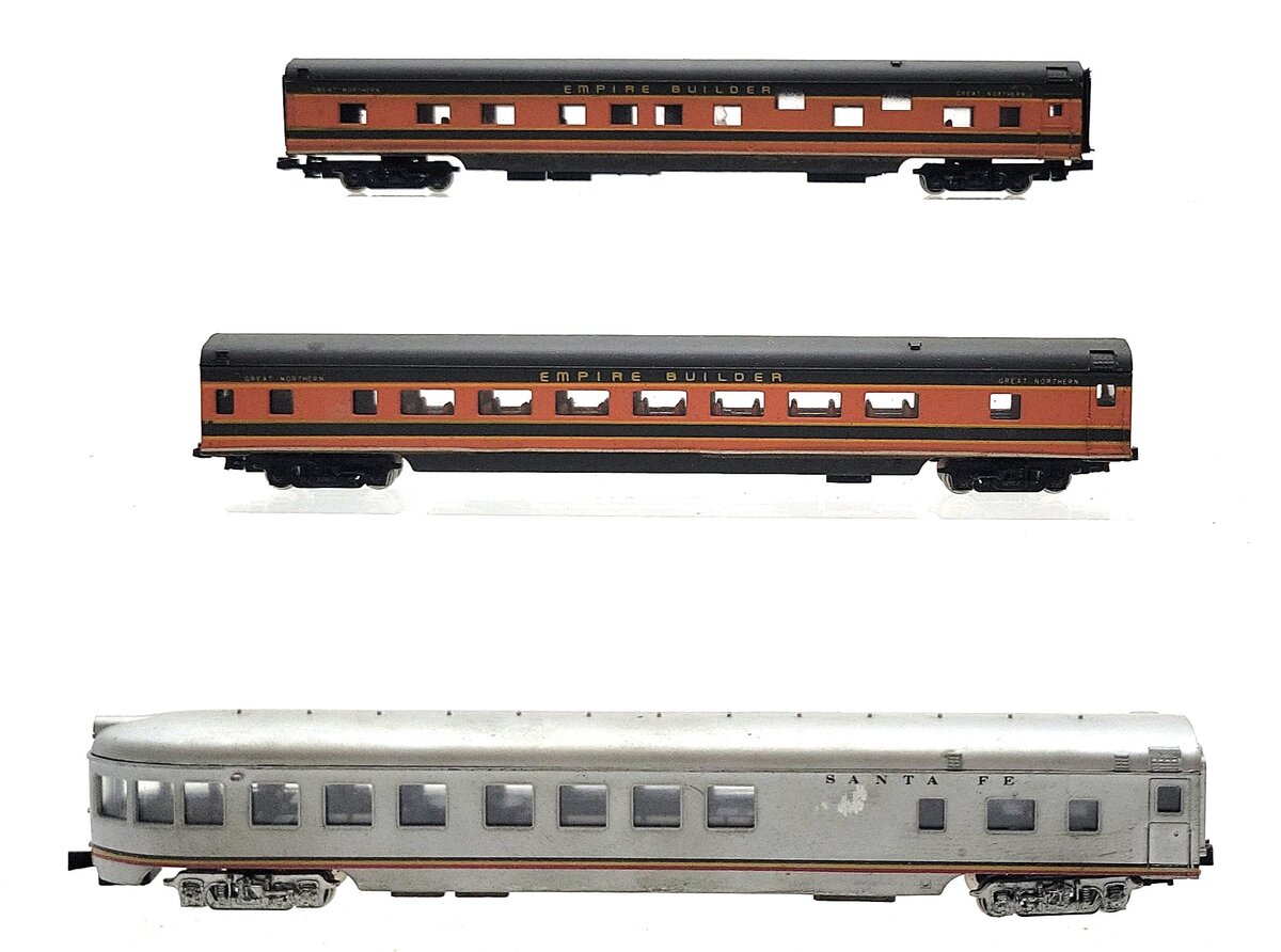 Con-Cor N Scale Assorted Passenger Cars [3] EX/Box