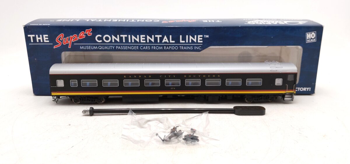 Rapido 100113 HO Scale Kansas City Southern Lightweight Voiture Coach #274 EX/Box