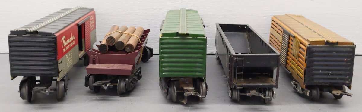Marx/Other O Gauge Vintage Freight Cars #13549,1950,13079,174580 [5] VG
