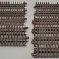 Atlas 6050 O Nickel Silver 10" Straight Track with Brown Ties [11] VG