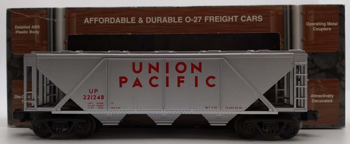 MTH 33-7503 O Gauge Union Pacific 3-Bay Covered Hopper LN/Box