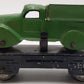 Marx 562 Vintage O Flatcar w/ Green Dump Truck VG