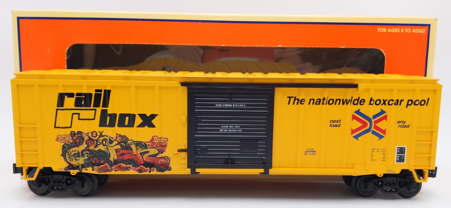 Lionel 6-17272 O Gauge Railbox 50' Modern Boxcar #15150 with Graffiti VG/Box