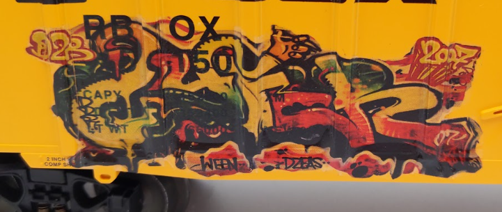 Lionel 6-17272 O Gauge Railbox 50' Modern Boxcar #15150 with Graffiti VG/Box