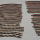 Atlas O Gauge Nickle Silver Assorted Curved Track; [19] VG