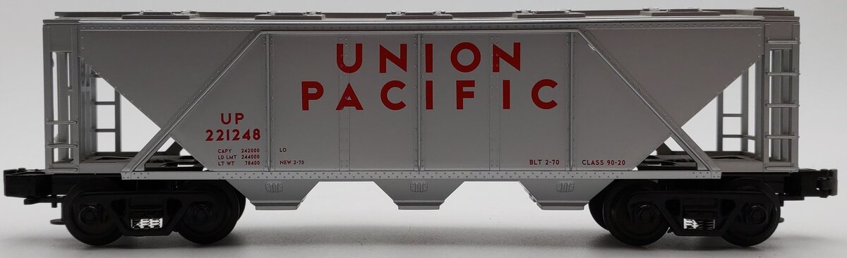MTH 33-7503 O Gauge Union Pacific 3-Bay Covered Hopper EX/Box
