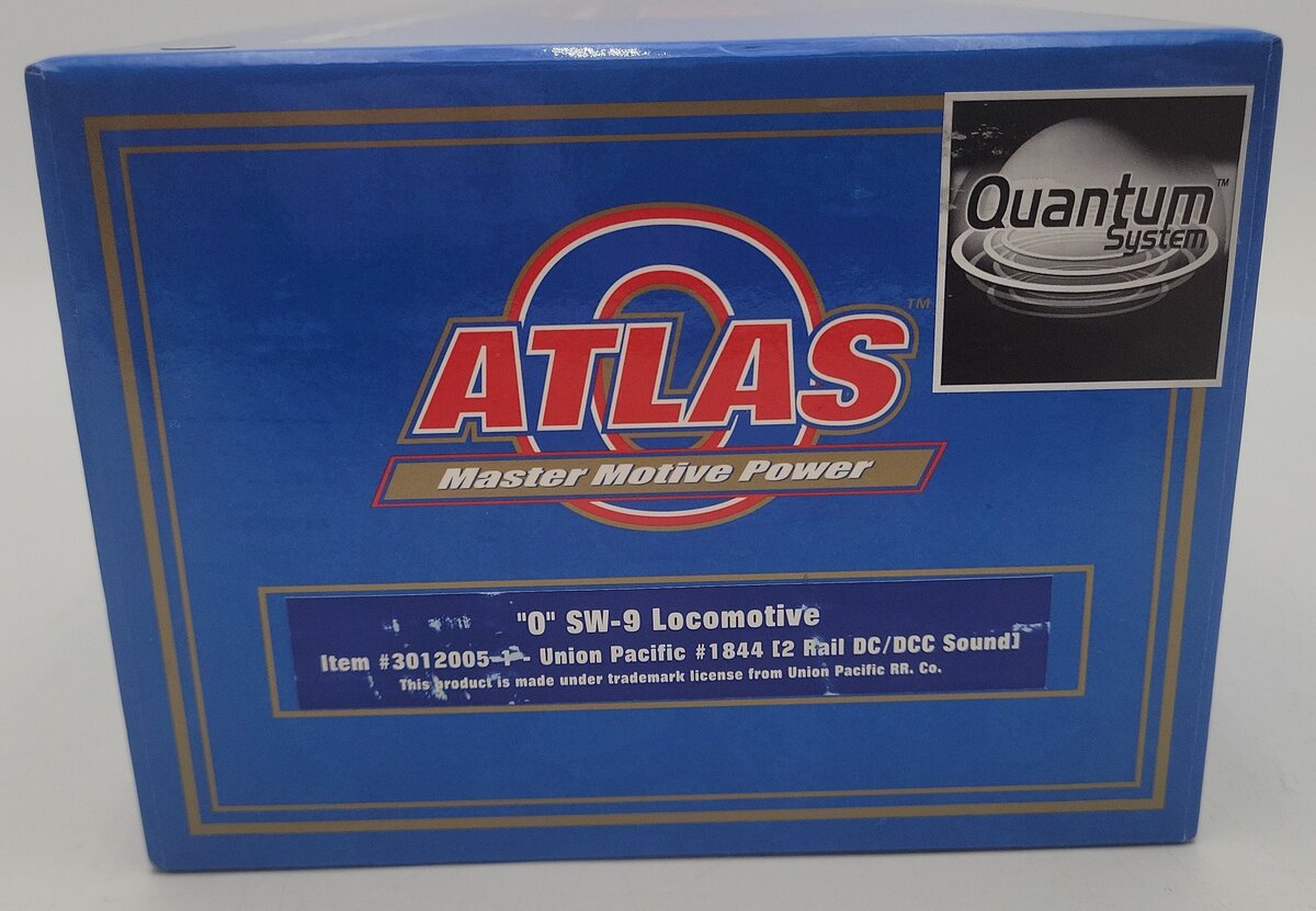 Atlas 3012005-1 O 2-Rail UP SW-9 Diesel Locomotive #1844 w/DC/DCC/Sound EX/Box