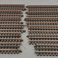 Atlas 6050 O Nickel Silver 10" Straight Track with Brown Ties [12] VG