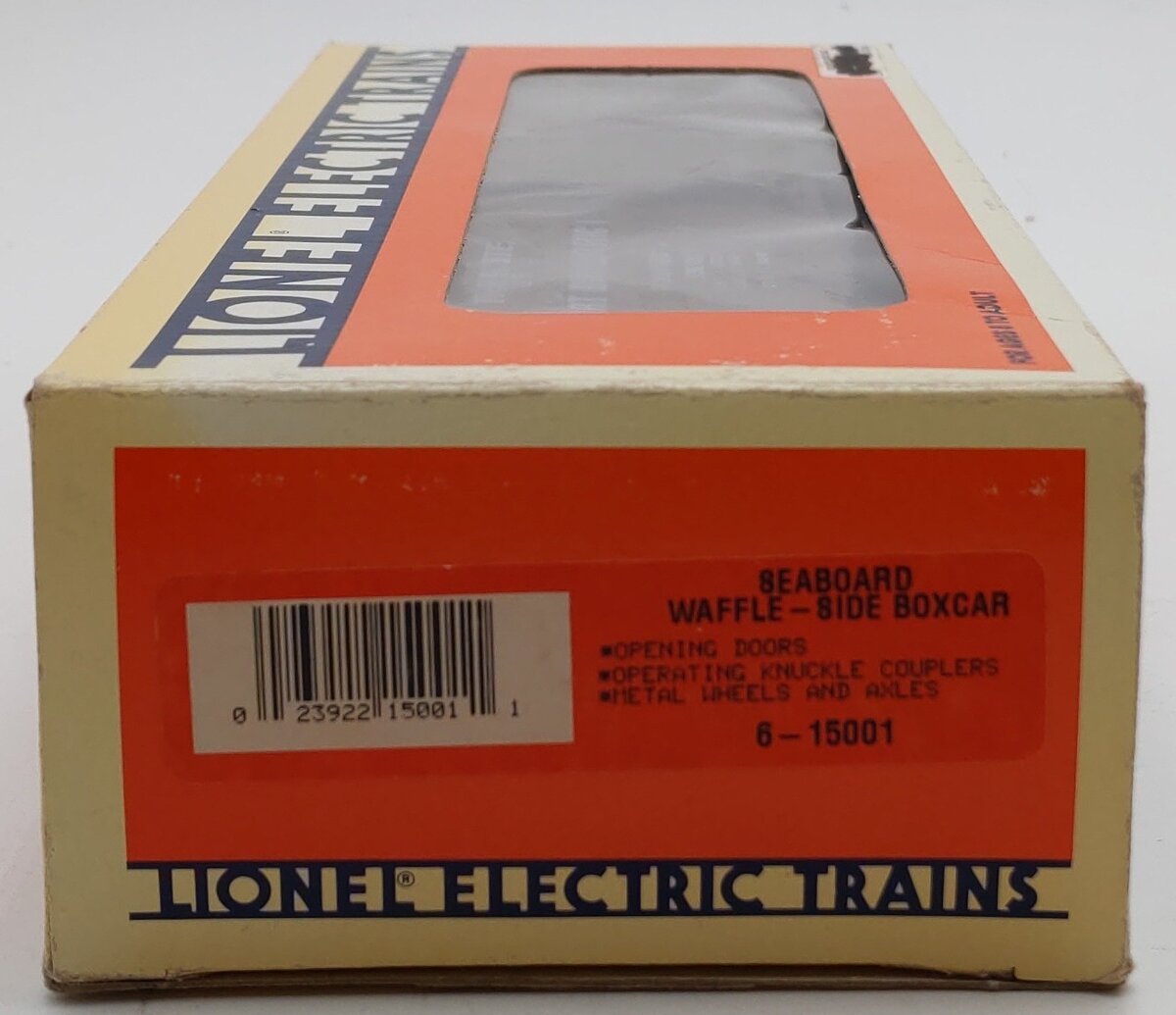 Lionel 6-15001 O Seaboard Waffle-Side Boxcar LN/Box