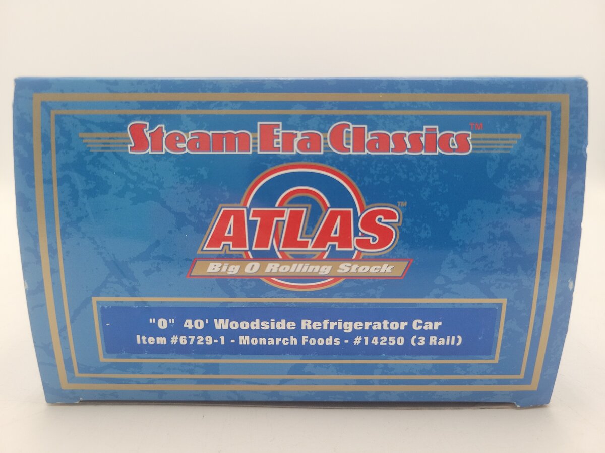 Atlas 6729-1 O Gauge Monarch Foods Reefer #14250 (3-Rail) EX/Box
