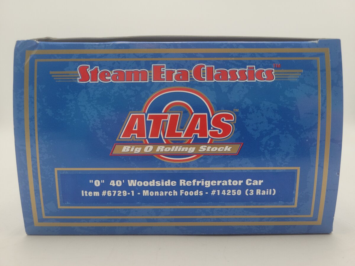 Atlas 6729-1 O Gauge Monarch Foods Reefer #14250 (3-Rail) EX/Box