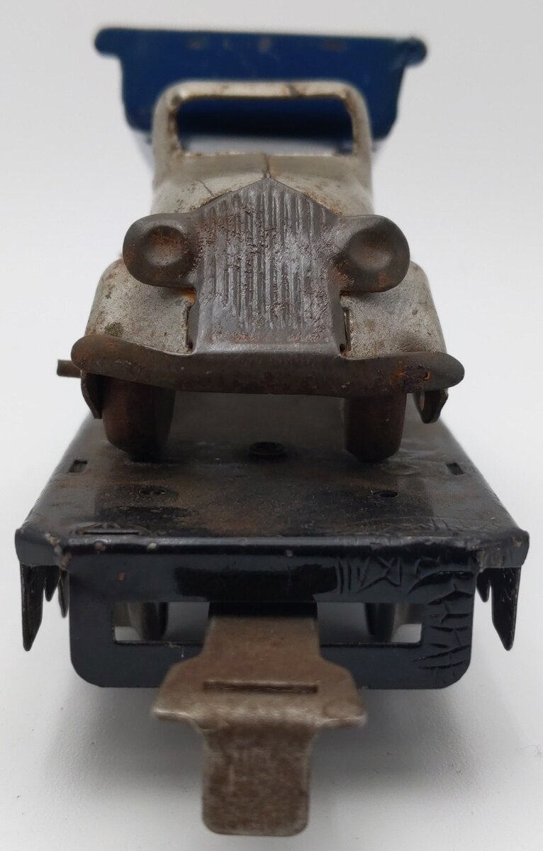 Marx 562 Vintage O Flatcar w/ Silver Dump Truck VG
