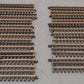 Atlas 6050 O Gauge Nickel Silver 10" Straight Track W/Brown Ties [13] VG