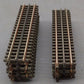 Atlas 6050 O Gauge Nickel Silver 10" Straight Track W/Brown Ties [13] VG