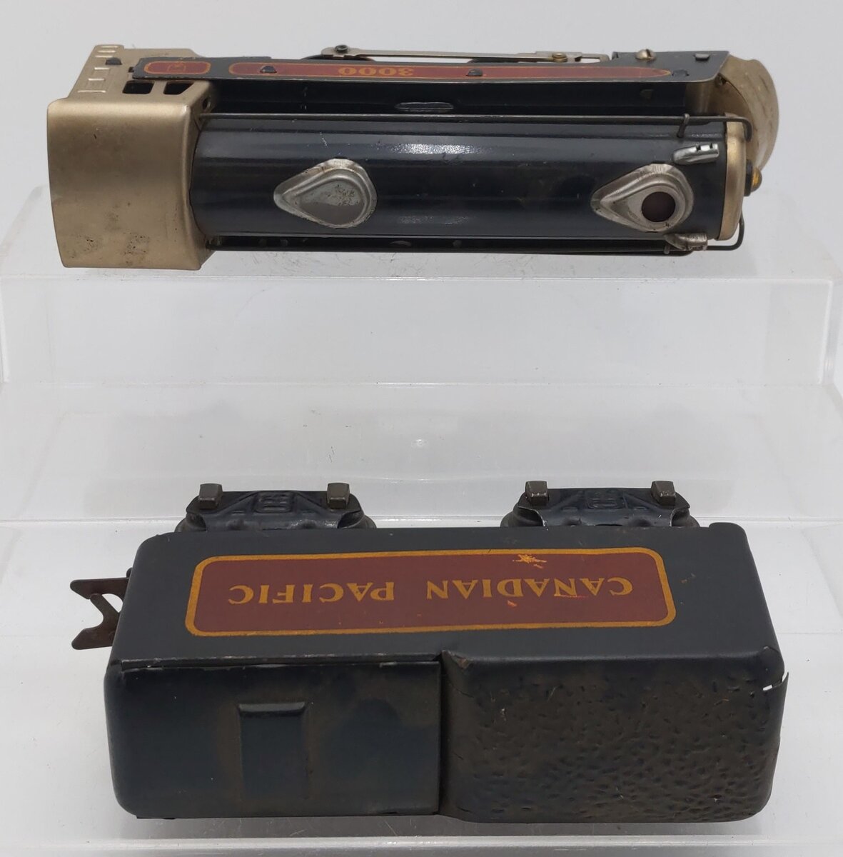 Marx 397 Vintage O Gauge Canadian Pacific Steam Locomotive and Tender #3000 VG