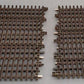 Atlas 6050 O Nickel Silver 10" Straight Track with Brown Ties [10] VG