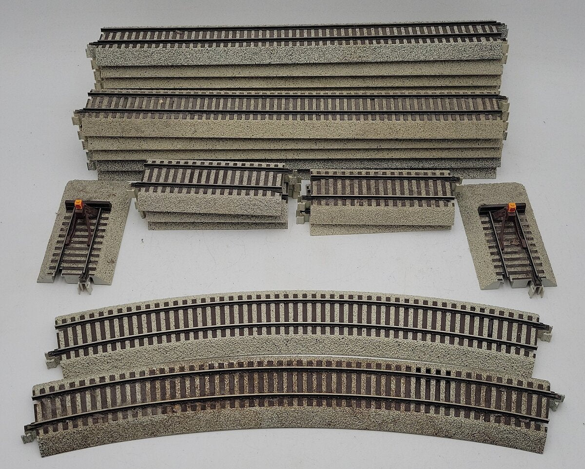 S-Helper S Gauge Assorted Straight & Curved Track Sections [21] VG