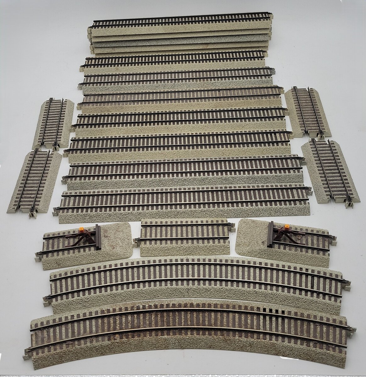 S-Helper S Gauge Assorted Straight & Curved Track Sections [21] VG