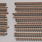Atlas 6050 O Gauge Nickel Silver 10" Straight Track W/Brown [11] VG