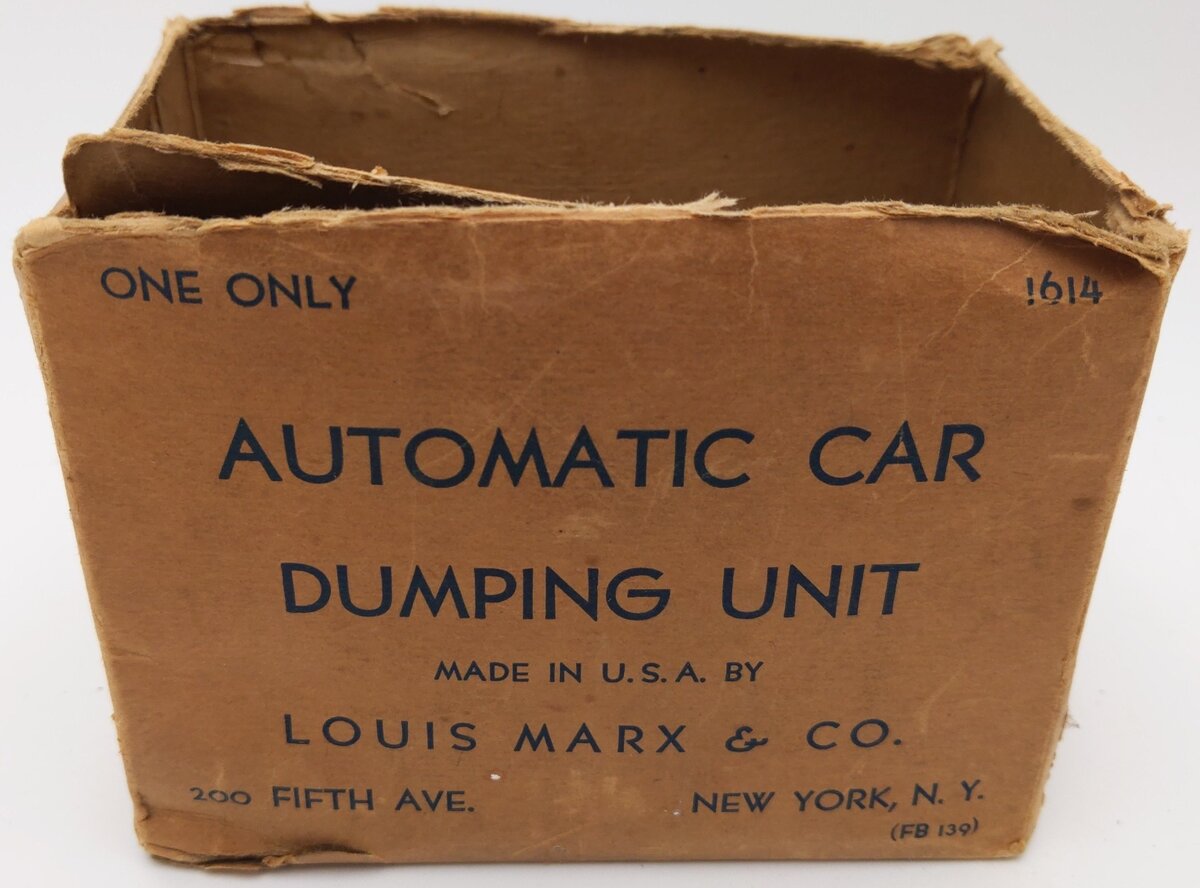 Marx 1614 HO Vintage Dumping Station VG/Box