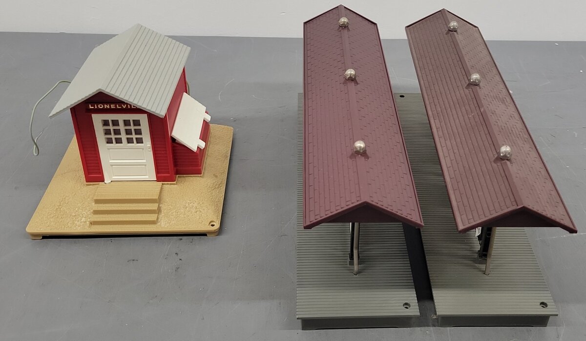 Lionel O Gauge Assorted Accessories; 6-12748 x 2, 6-2127 [3] VG/Box