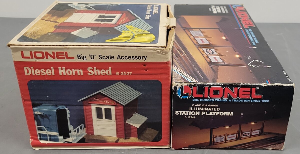 Lionel O Gauge Assorted Accessories; 6-12748 x 2, 6-2127 [3] VG/Box