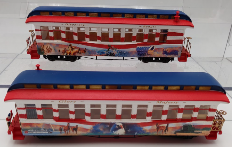 Hawthorne Village On30 Spirit of America Steam Passenger Set VG