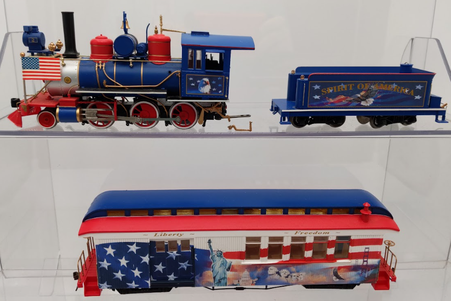 Hawthorne Village On30 Spirit of America Steam Passenger Set VG
