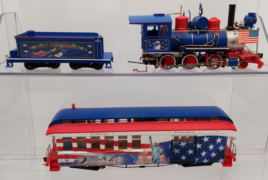 Hawthorne Village On30 Spirit of America Steam Passenger Set VG
