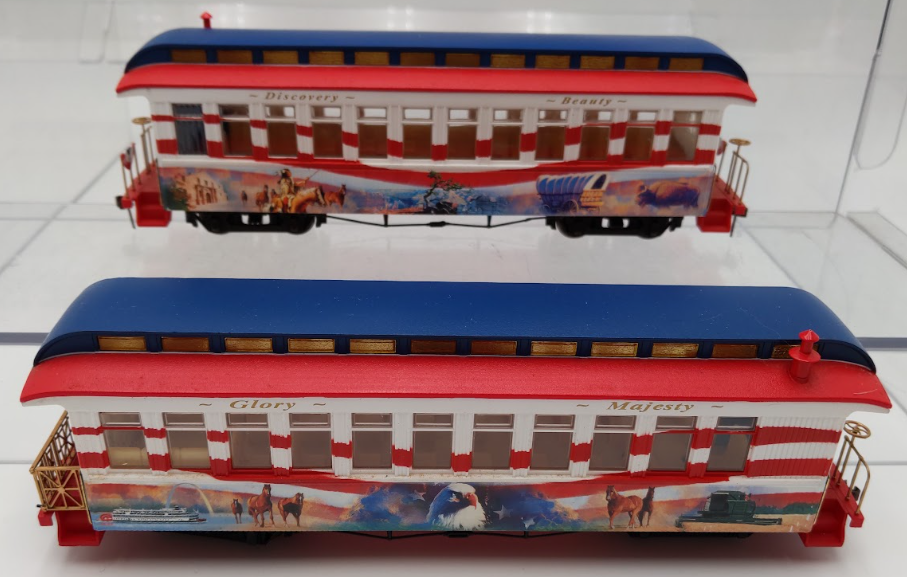 Hawthorne Village On30 Spirit of America Steam Passenger Set VG