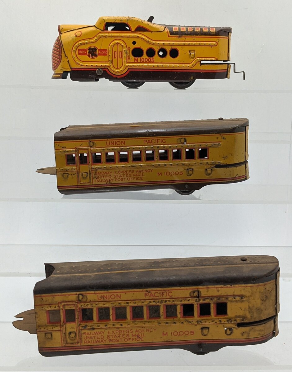 Marx M10005 Vintage O Gauge UP Diesel Set with (2) REA US Mail RPO Cars