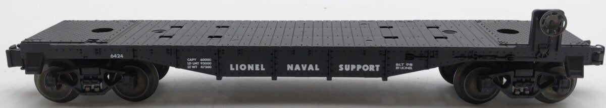 Lionel 6-36016 O Gauge Lionel Naval Support Flatcar w/ Propellers #6424 VG