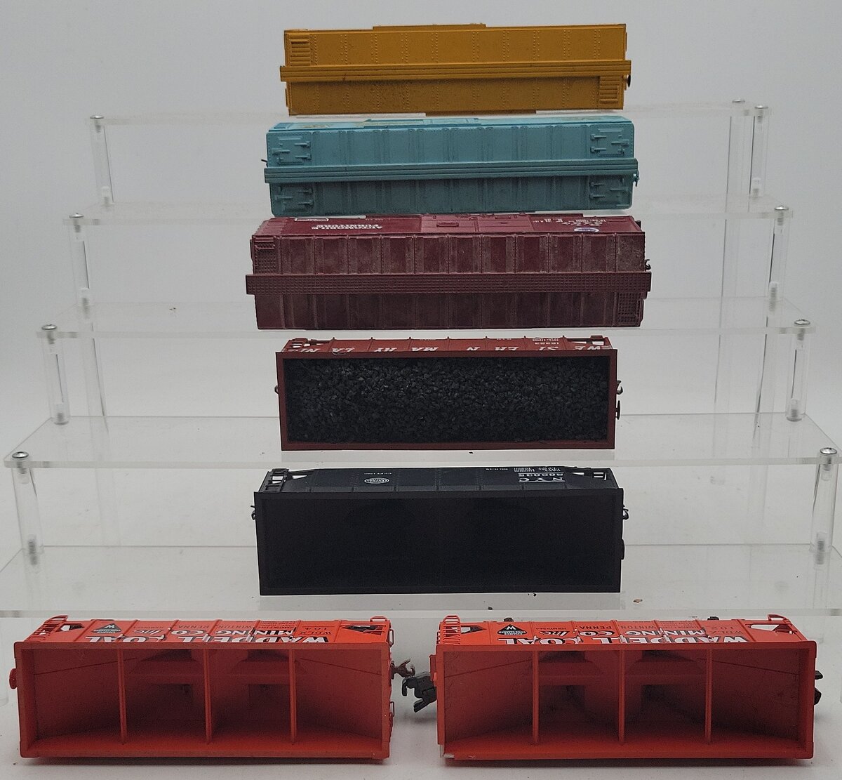 S Gauge Custom Assorted Freight Cars #102,104,868035,16323,3427,107,234 [7] VG