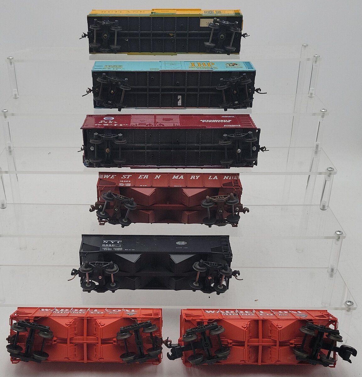 S Gauge Custom Assorted Freight Cars #102,104,868035,16323,3427,107,234 [7] VG