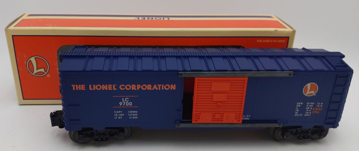 Lionel 6-29200 O Gauge Lionel Railroad Club Boxcar #9700 LN/Box
