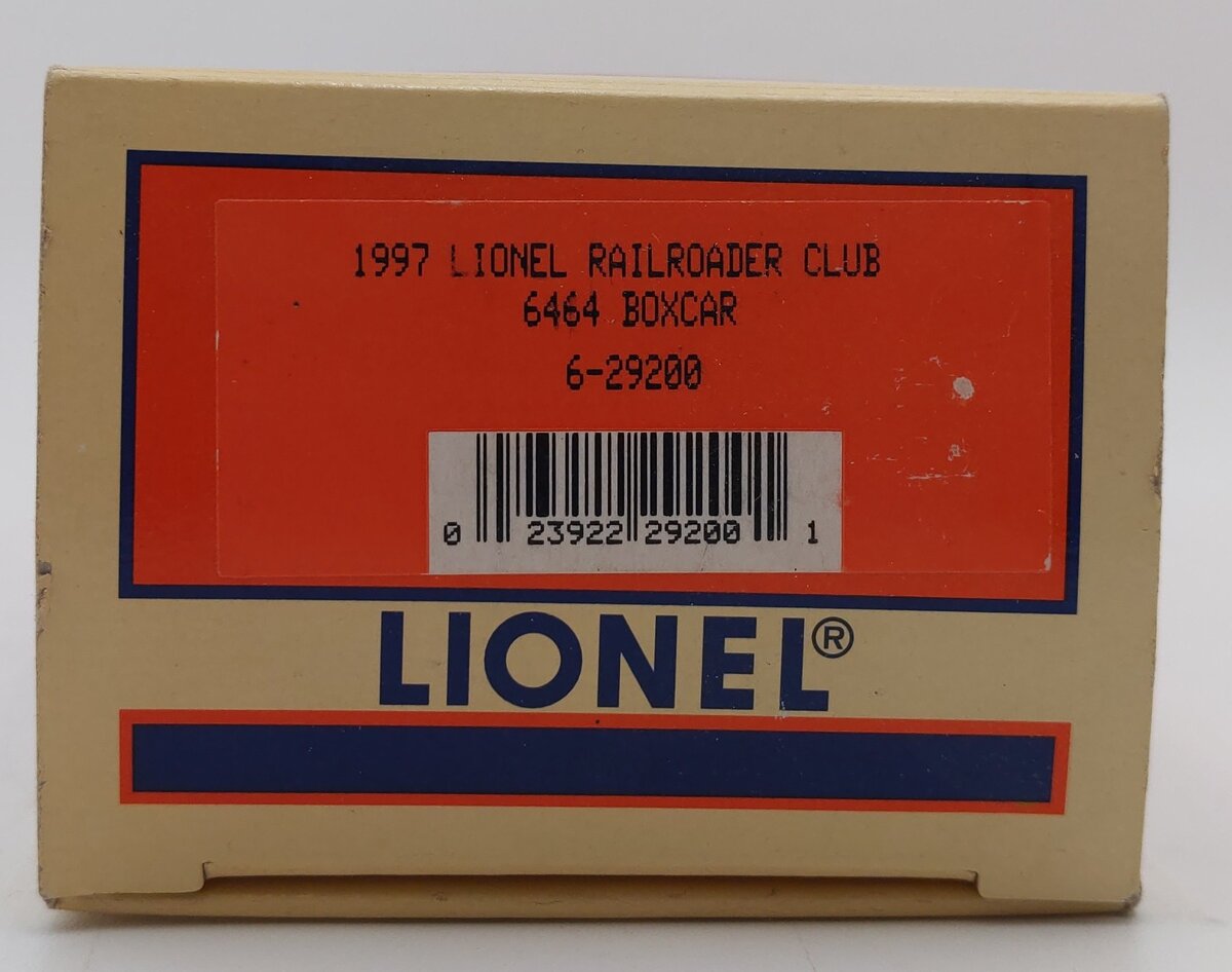 Lionel 6-29200 O Gauge Lionel Railroad Club Boxcar #9700 LN/Box