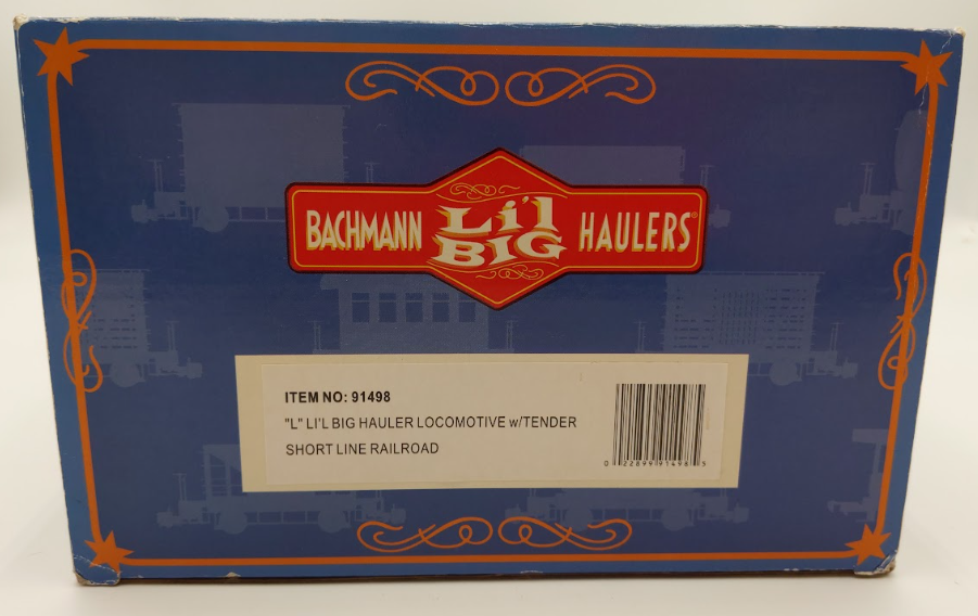 Bachmann 91498 G Gauge Short Line Railroad 0-4-0 Steam Locomotive #12 EX/Box