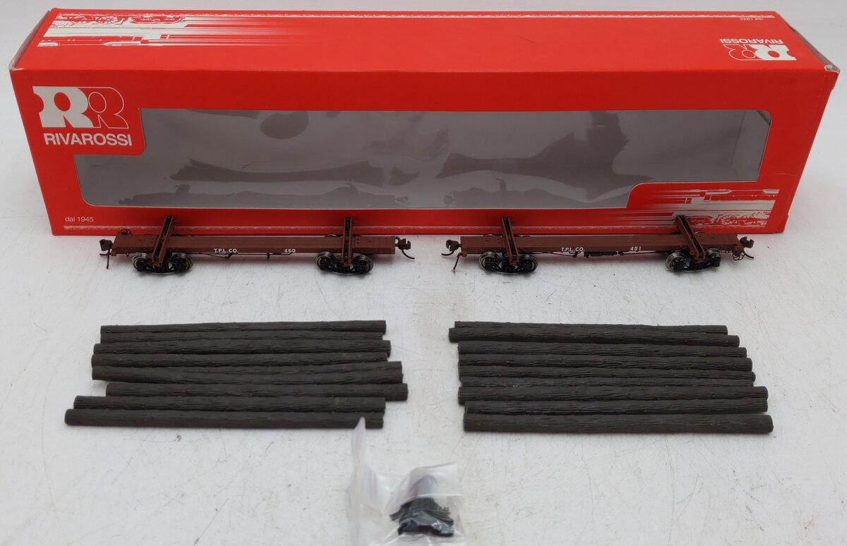 Rivarossi R2296 HO Pacific Lumber Company Log 2-Car Set EX/Box
