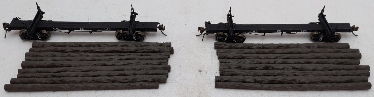 Rivarossi R2309 HO Scale Coos Bay Lumber Log Car Set EX/Box
