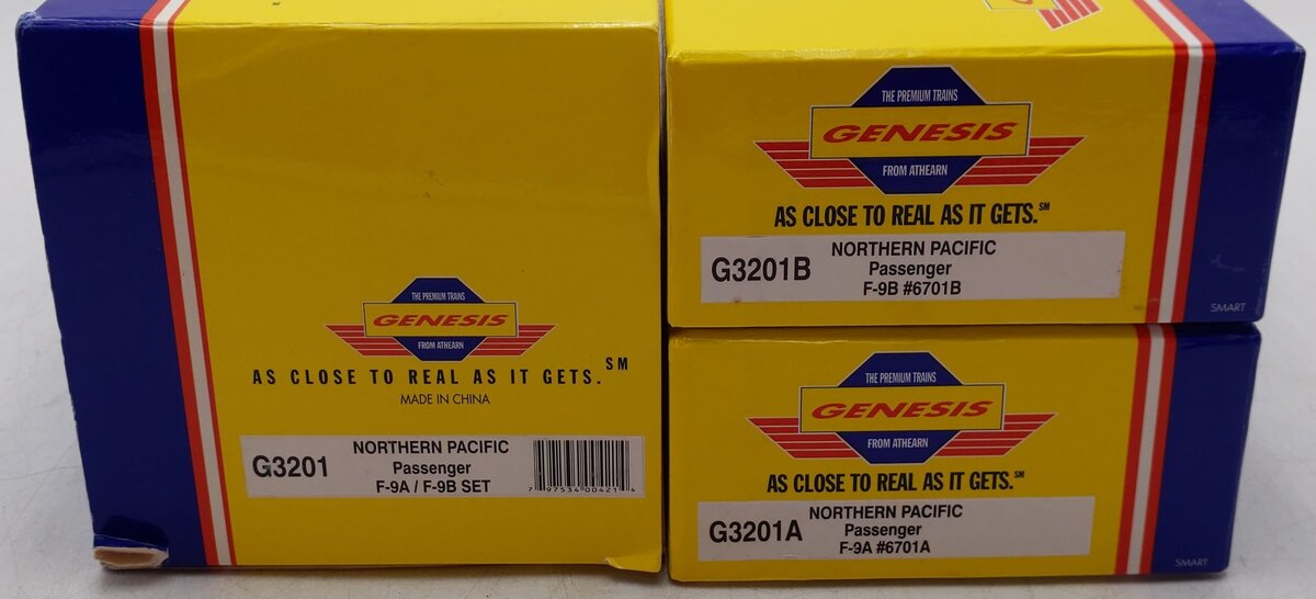 Athearn G3201 HO Scale Northern Pacific EMD F9AB Diesel Locomotive Set EX/Box