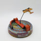 Marx Honeymoon Flyers Wind-up Toy VG