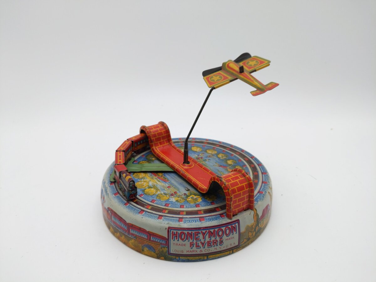 Marx Honeymoon Flyers Wind-up Toy VG