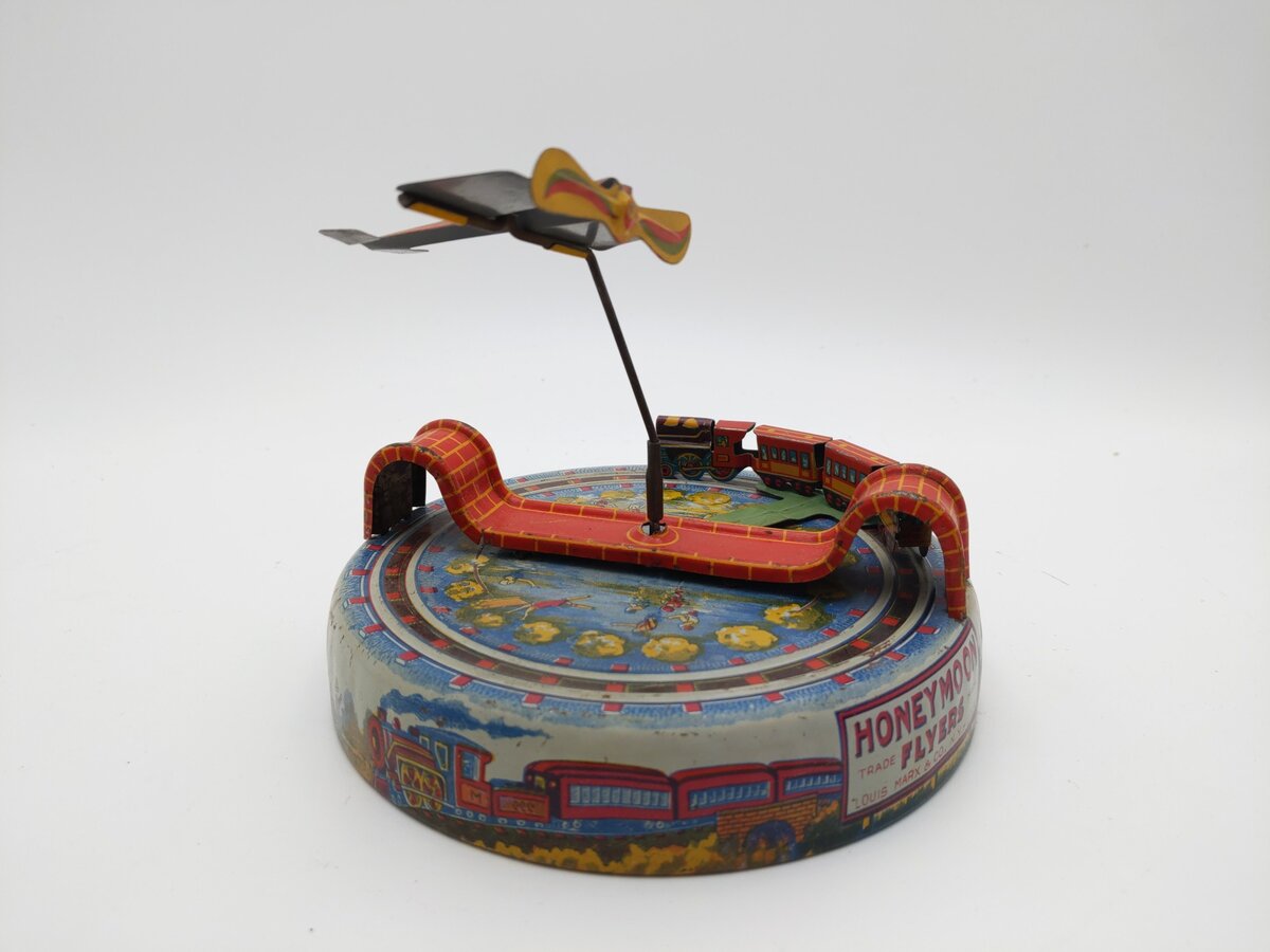 Marx Honeymoon Flyers Wind-up Toy VG