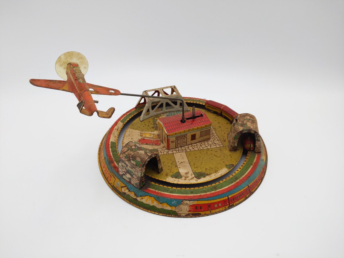 Marx Honeymoon Express Wind-up Toy VG