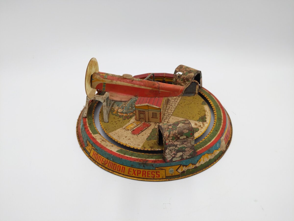 Marx Honeymoon Express Wind-up Toy VG