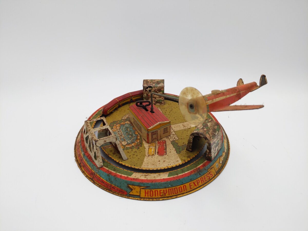 Marx Honeymoon Express Wind-up Toy VG