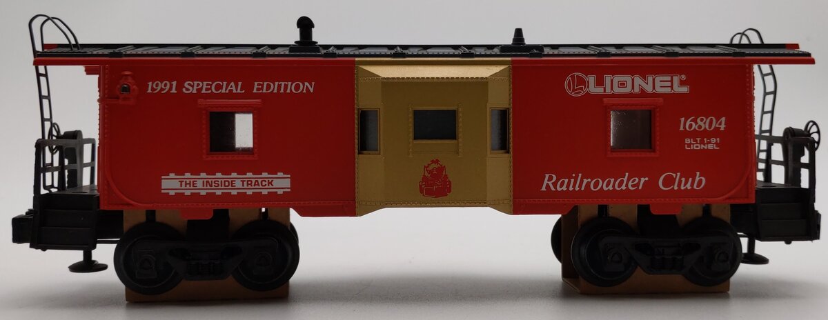 Lionel 6-16804 O Gauge Lionel Railroader Club Bay Window Caboose #16804 EX/Box