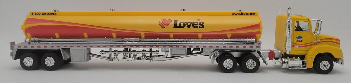 Gemini CP8163 1:43 Love's Diecast 60th Anniversary Tanker Truck EX